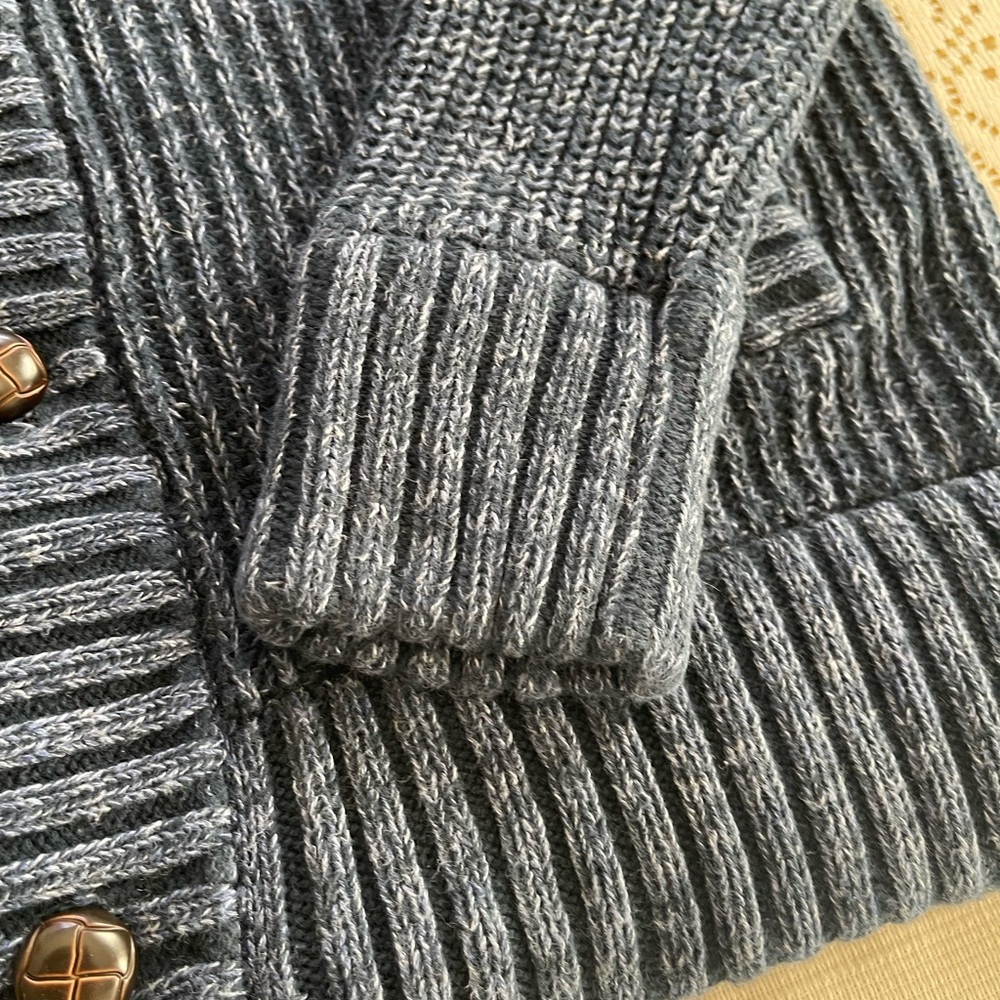 Merona Gray Ribbed Cardigan Sweater - Picture 7 of 14